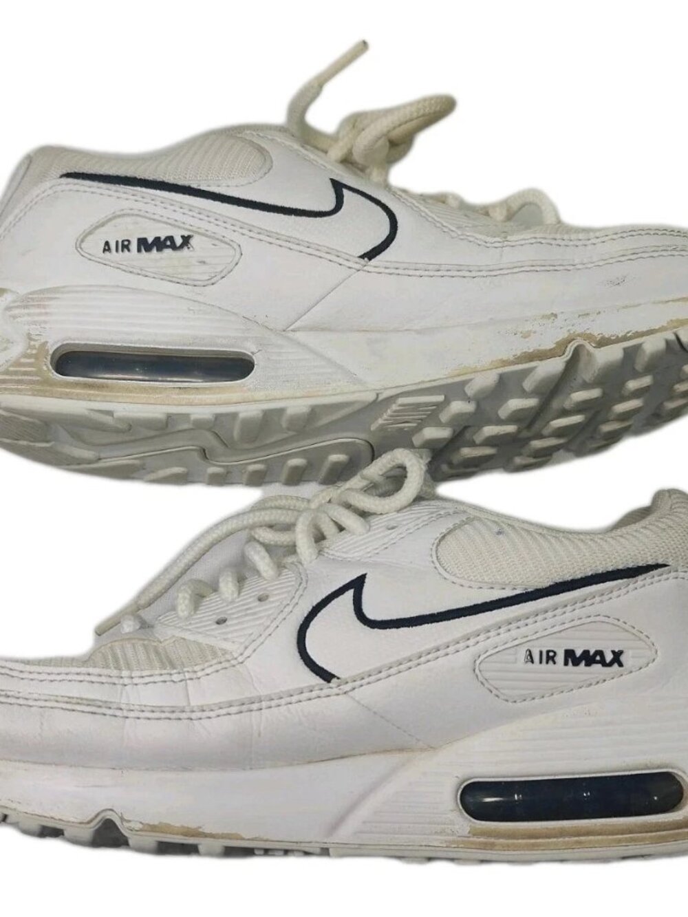 Nike Air Max 90 HF3835-100 White Black Sneakers Men's 10.5